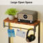 Nightstands with 4 Drawers & Outlets, Bedside Tables with 2 USB Ports & 2-Tier Open Shelf-2075511457