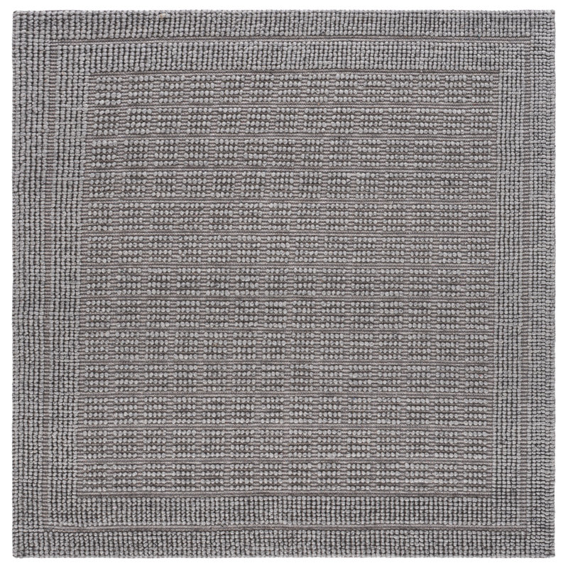 Natura Hand Woven Wool; Cotton; Recycled P.E.T Solid Color Indoor Rug, Square 6'