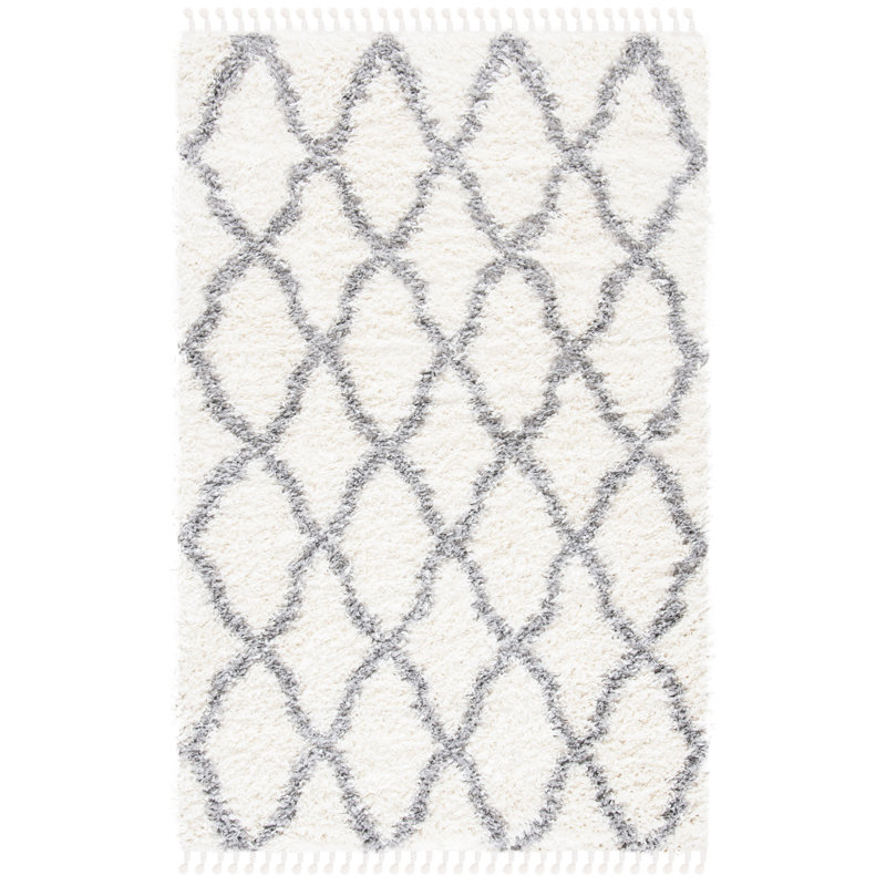 Christelle Geometric Hand Woven Area Rug, Rectangle 91 x 152 cm