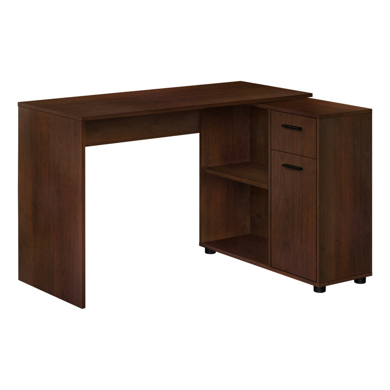 Bureau d'ordinateur Laci, bureau personnel, coin, tiroirs de rangement, L 46 po, forme en L, bureau, ordinateur portable, stratifié