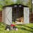 8 ft. W x 6 ft. D Galvanized Steel Storage Shed