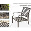 7 coussins de patio en métal beige pour le jardin, la pelouse et l'extérieur