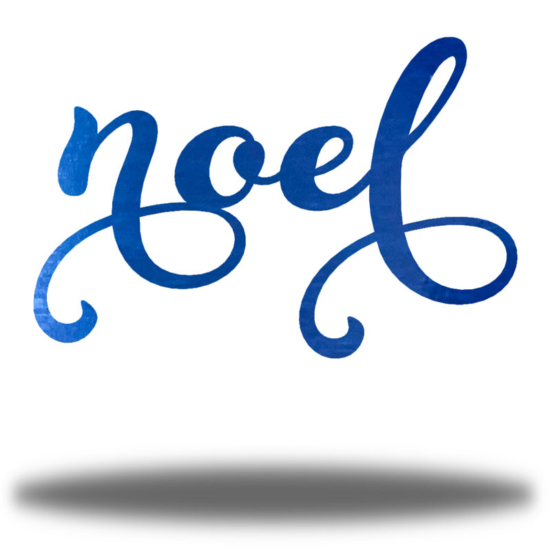 Décoration Drucie Noël, Bleu, H 16 po x l 24 po x P 0,01 po