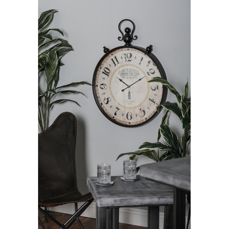 Horloge murale blanche Clements