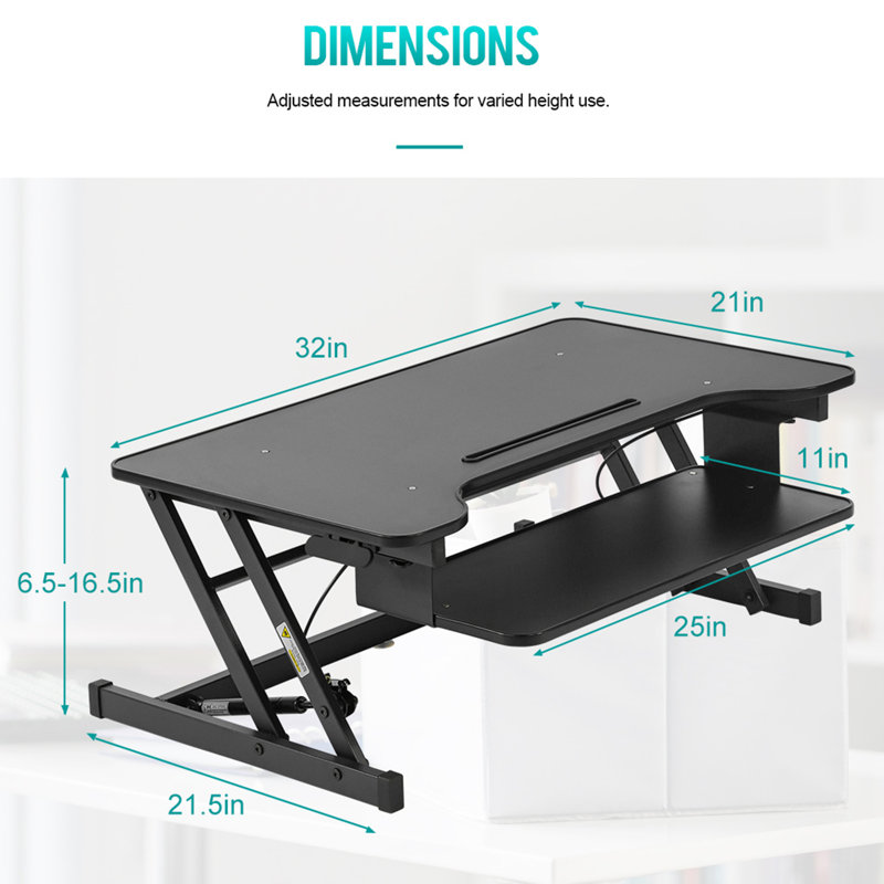 Adjustable Metal Base Standing Desk