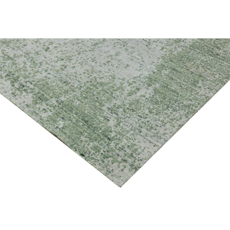 Handmade Wool Area Rug, Rectangle 6' x 9'