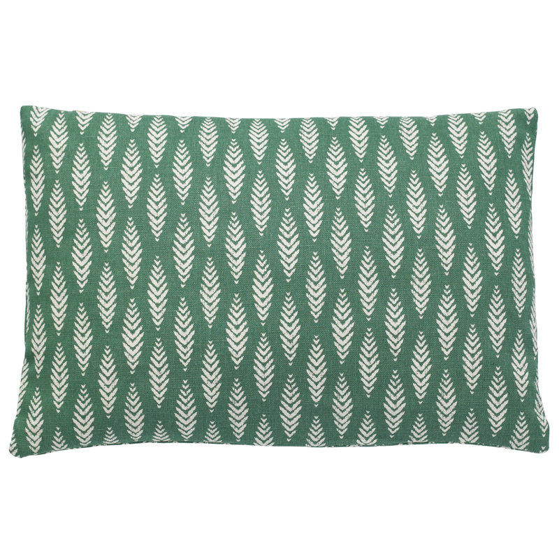 Housse et insert de coussin rectangulaire Oakland, Vert, 12 po x 24 po