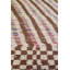 Tapis de couloir rose en laine de conception unique 2 pi 8 po x 8 pi 6 po Moroccan Rugs