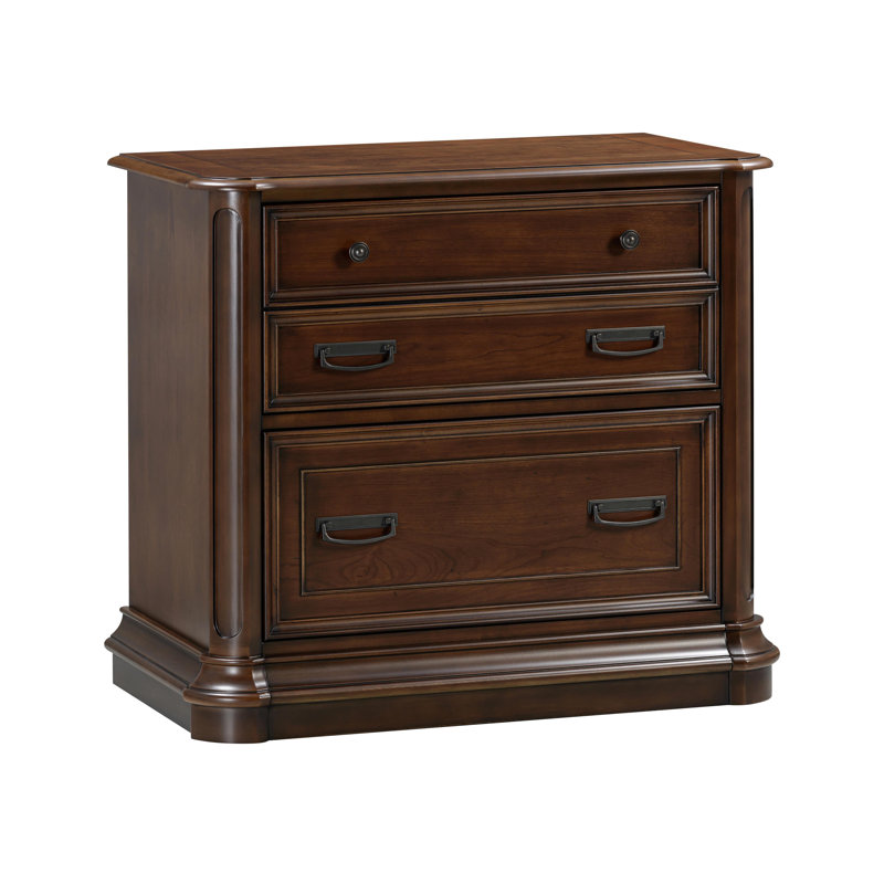 34.8'' Wide 2 -Drawer File Cabinet, Cherry