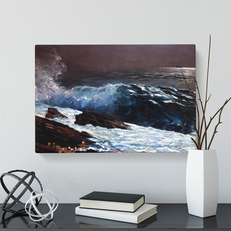Sunlight On The Coast by Winslow Homer - Wrapped Canvas, 35cm H x 76cm W x 3cm D