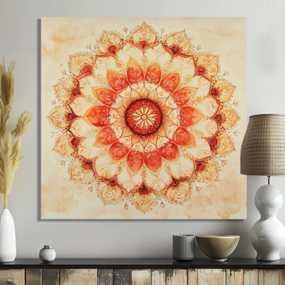 Mandala of Radiant Balance I - Sacred Geometry Metal Wall Art Print, Boho Mandala Metal Print