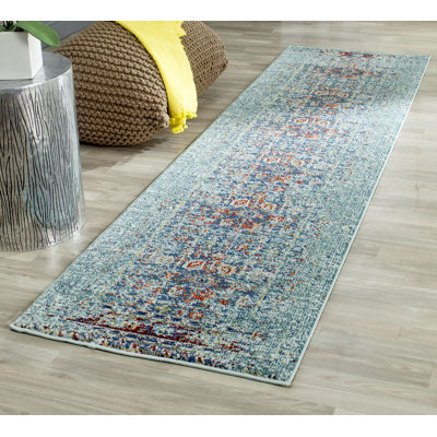 Hertzler Oriental Blue Area Rug