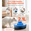 Fontaine à chat en céramique Cupcake Design 2,1 L / 71 oz, 360 ° à boire, faible entretien, moteur écoénergétique 2,1 L, convient aux chats et aux chiens, céramique à haute température, pompe