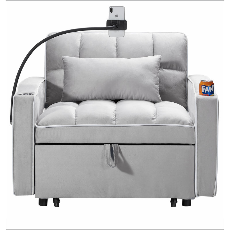Canapé-lit convertible, Gris