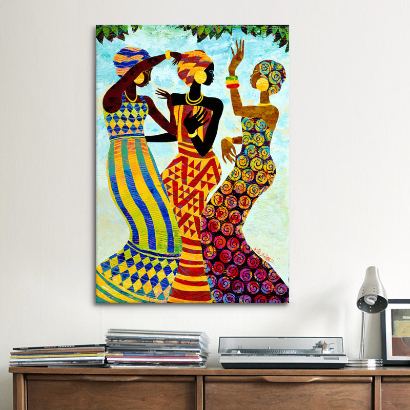 « célébration » par keith mallett, reproduction d’art sur toile, H 40 po x l 26 po x P 0,75 po
