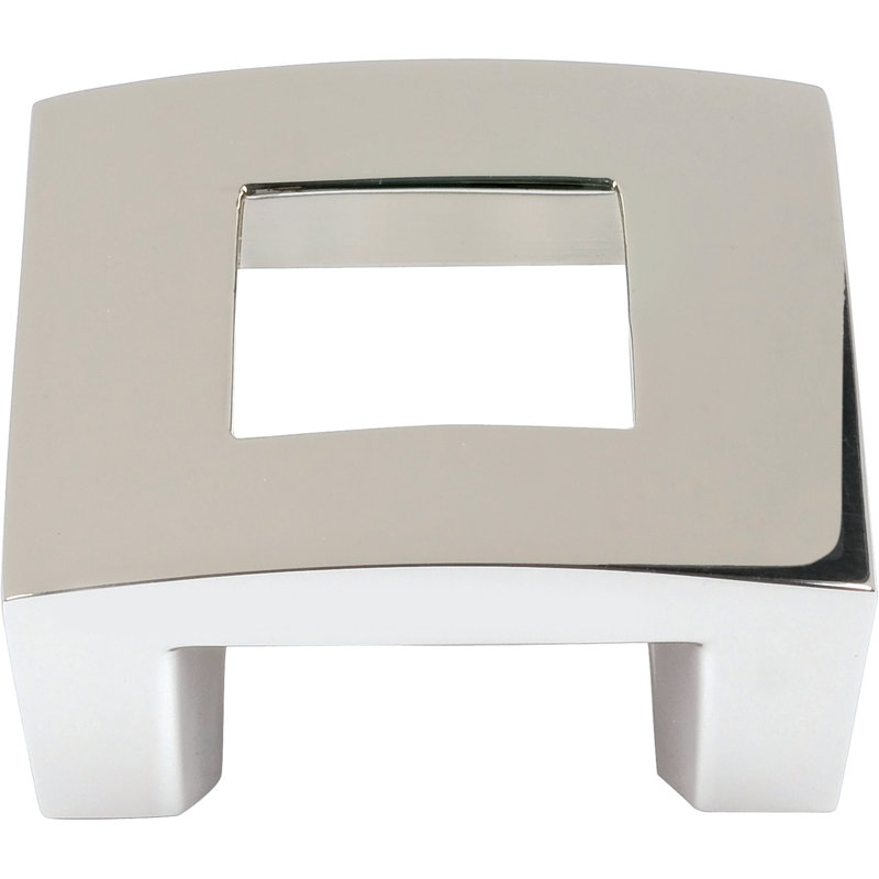 Centinel 1 3/4" Length Square Knob, Polished Nickel