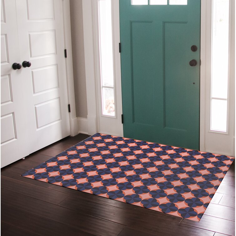 George Oliver Erasmus Non-Slip Geometric Outdoor Doormat