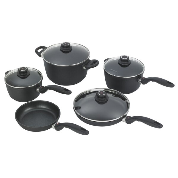 Swiss Diamond HD Classic Nonstick 9-Piece Cookware Set