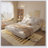 Queen Size Luxury Upholstered Platform Bed with Oversized Padded Backrest and Solid Wood Frame,suitable for Multiple heights of mattresses