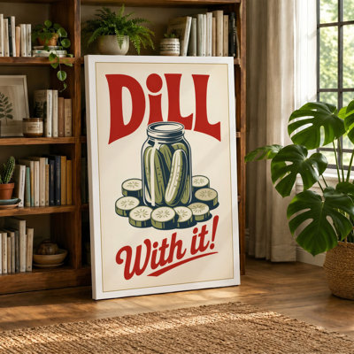 Dill With It! Vintage 1 Piece Wrapped Canvas Wall Art