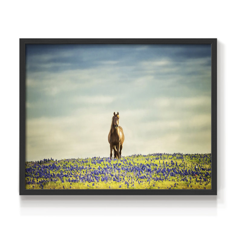 Sunlit Midwest II -Framed Print - Restickable, 8" H x 10" W, Black