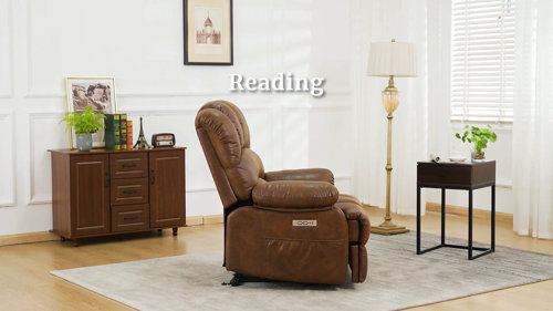 Latitude Run® Wide Mcgrory Upholstered Power Lift Recliner