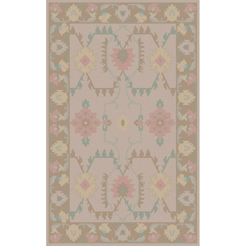 Wellsville Wool Floral Indoor Rug, Rectangle 2' x 3'