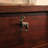 Rustic brown cast iron deer cabinet knobs and drawer pulls, set of 6 — 2" L x 2.5" H, 1" projection