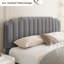 Lit surélevé gris velours-937248912