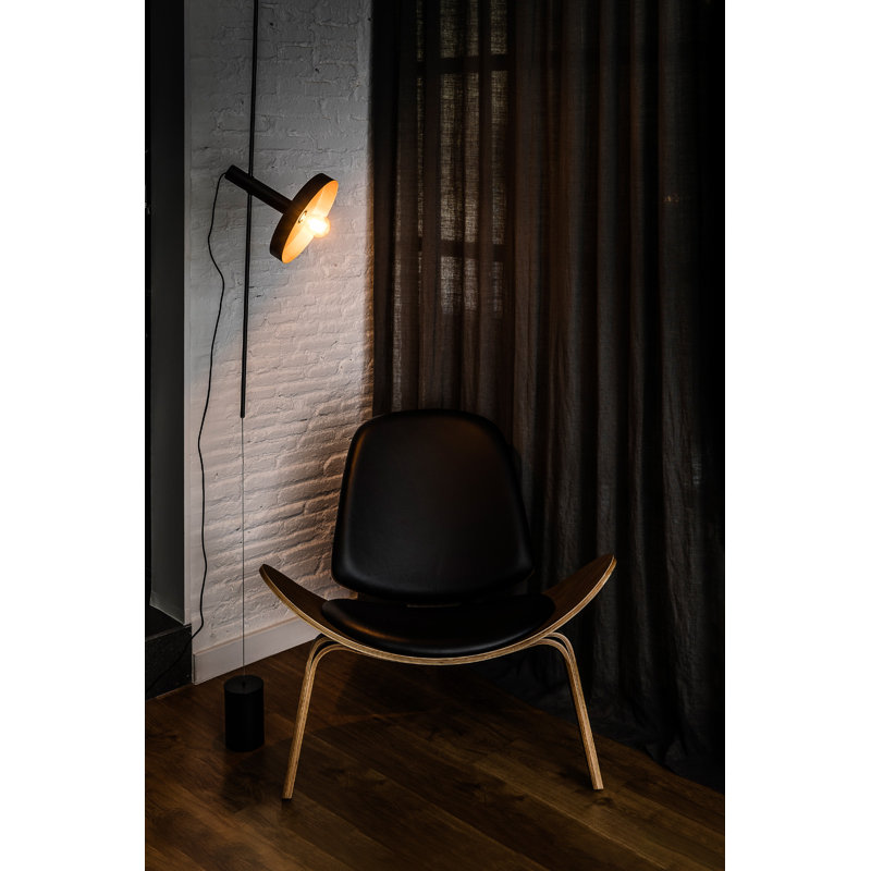 Whizz Pendant/Floor Lamp, Matte Black