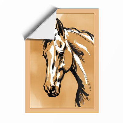 Horse In Profile Modern - Print