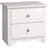 Traditional Nightstand Side Table With 2 Drawers, Functional 2-Drawer Bedside Table 16" D X 23.25" W X 21.75" H, White
