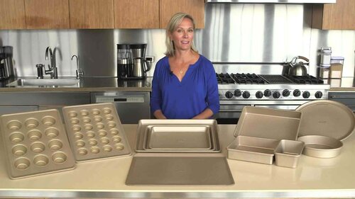 OXO Good Grips Non Stick Pro 5 Piece Aluminized Steel Kitchen Baking Pan  Set