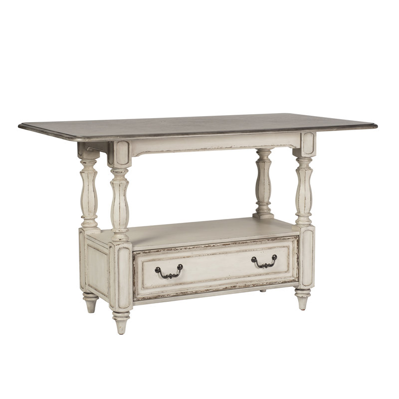 Casner Gathering Height Dining Table w/ Apron