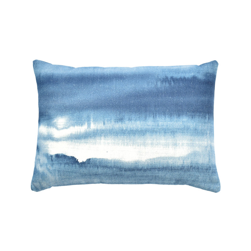 Coussin Ombre, 12 po x 18 po, Bleu