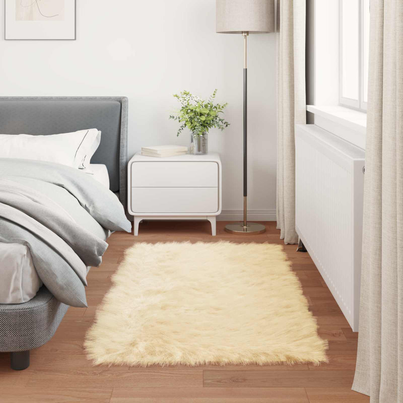 Solid Colour Standard Area Rug, Rectangle 60 x 110 cm