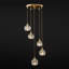 Disc Staircase Swirl Cluster Crystal Pendant Light-1730170762