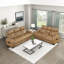 Ensemble de salon inclinable électrique en similicuir 2 pièces Dahmen-702682382