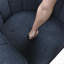 Fauteuil pivotant avec repose-pieds 360 degrés Deep Blue-788402444
