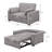 Upholstered Convertible Sleeper Sofa Bed-1641823095