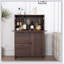 Armoire de bureau, avec tiroir de rangement et tablettes, bureau pliable, idéal pour la maison, le bureau et le dortoir