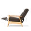 Fauteuil inclinable en cuir pleine fleur de 72 cm de large avec structure en bois-2080482801