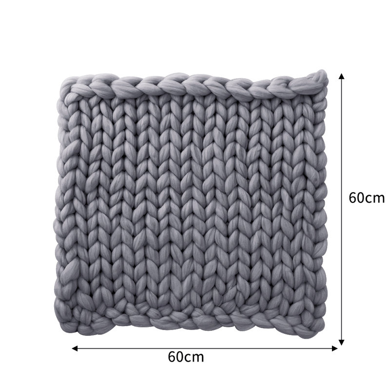 Throw Blanket, 60cm x 60cm, Grey