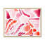Éléments graphiques rétro en orange et rouge I - peinture sur toile-67232754-67232768