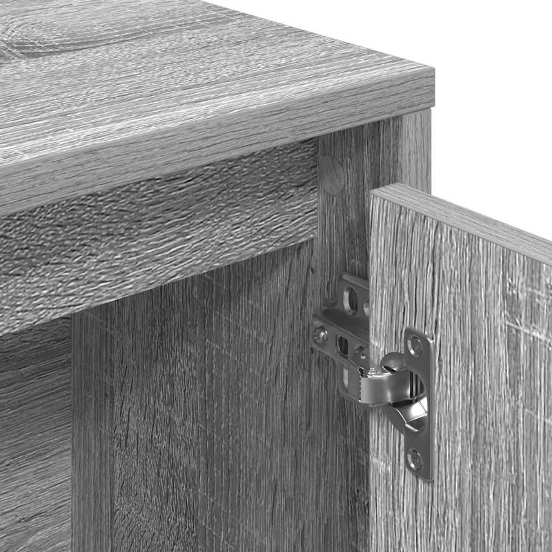 Bookcase 89X24x101.5 Cm Engineered Wood, Grey Sonoma
