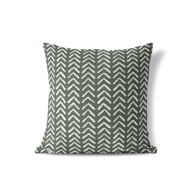 Tribe Way Pillow, Chimichurri/Green, 18"H x 18"W