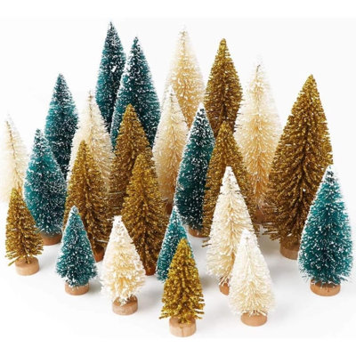 Heeter 24-Piece Mini Bottlebrush Tree Set