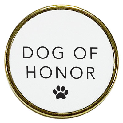 Dog Of Honor Enamel Lapel Pin -  Koyal Wholesale, A3PP08200