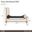 Camellia Field Upholstered Wingback Bed-551144635