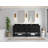 Parker 84 In. W X 22 In. D Double Sink Bathroom Vanity In Black With 2 In.-110409735